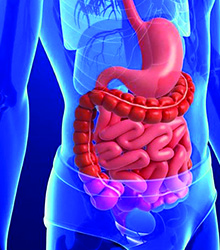 Infection in the gastrointestinal tract or swollen lymph nodes in the intestines